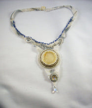 Load image into Gallery viewer, Citrine & moonstone pectoral necklace